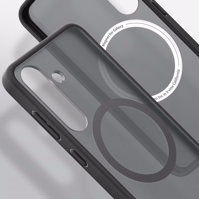 Etui magnetyczne Spigen Capella do Galaxy S25 Plus, przydymione-czarne